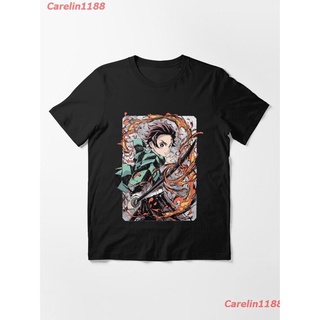 ☑✚New Tanjiro Kamado Demon Slayer | Dragon Ball Tshirt Essential T-Shirt เสื้อยืด ดพิมพ์ลาย เสื้อยืดผ้าฝ้าย คอกลม cotton