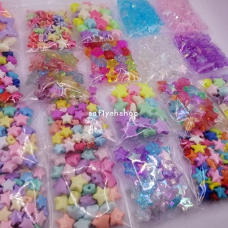 ลูกปัด​ดาว​ ลูกปัดดาวใสรุ้ง ลูกปัดดาวสีใส