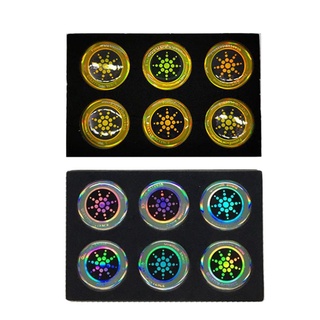 สติ๊กเกอร์ติดโทรศัพท์มือถือ Emf ป้องกันรังสี 6 ชิ้น
