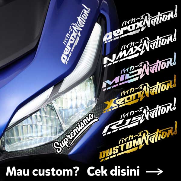 Aerox Nation Sticker / Aerox NMAX Xeon Mio R15 Custom Motorcycle Nation Sticker / Custom Nation Stic
