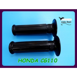 HONDA CG110 HANDLE GRIP RUBBER "BLACK"  // ปลอกมือ ปลอกแฮนด์ สีดำ  สินค้าคุณภาพดี