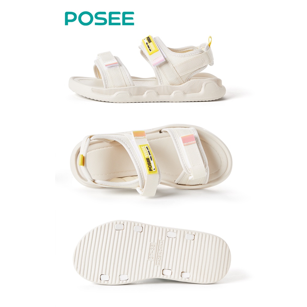 Posee2022 Velcro รองเท้าแตะสไตล์เกาหลี นุ่มและสะดวกสบายสําหรับผู้หญิง #3