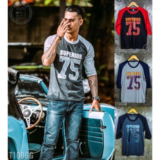 เสื้อแขนสามส่วนวินเทจ 75 League  ( รหัสสินค้า T 10 )