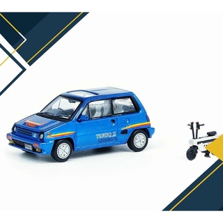 INNO64 MODEL HONDA CITY TURBO II Blue With White MOTOCOMPO