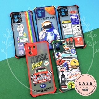 เคส Samsung A03 A22(5G) A31 A32(5G) A52(5G) A53(5G)เคสกันกระแทกกันกล้อง เคสกันเลนส์กล้อง หลังขุ่นขอบสี การ์ตูน วินเทจ