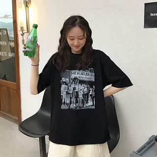 เสื้อยืด Oversize ผ้าCotton 100% แฟชั่นสไตล์เกาหลี T-Shirt โอเวอร์ไซส์ สกรีนลายสวยงาม พร้อมส่งสามารถปรับแต่งได้