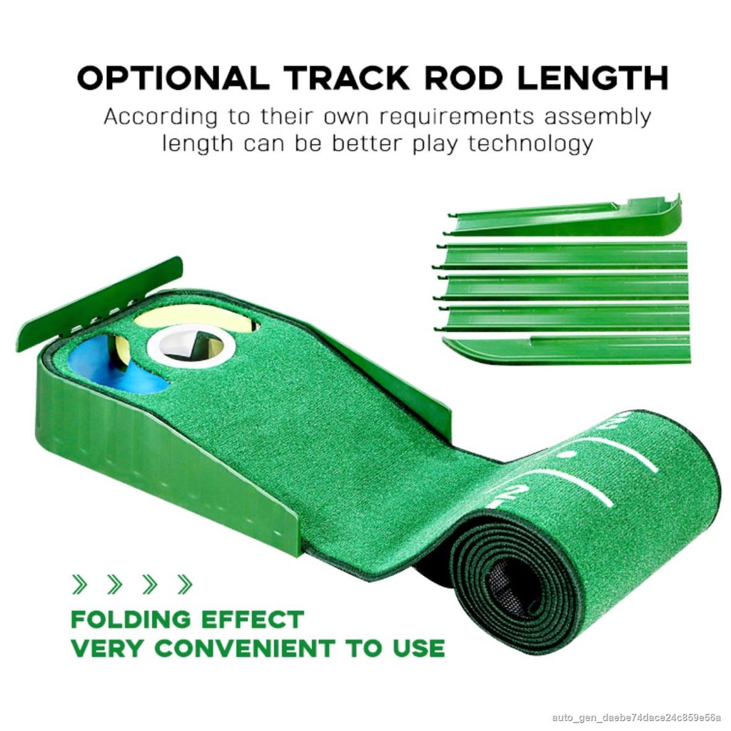 Golf Carpet Putting Mat Thick Smooth Practice Putting Rug For Indoor