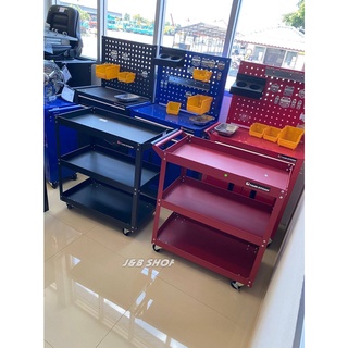 รถเข็นเครื่องมือช่าง 36x66x74 cmพ่นสีแบบ powder coating   รับน้ำหนักได้ถึง 200 kg