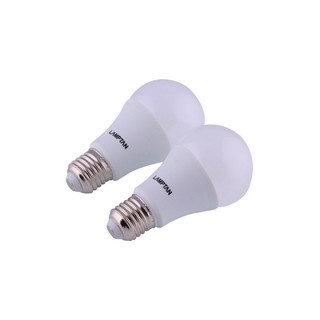 หลอด LED A60 DAYLIGHT 7W E27 LAMPTAN P.2 | LAMPTAN | LED 7W DL DUO PACK หลอด LED หลอดไฟ Lighting &amp; Ceiling Fans Shock Pr