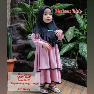 Melisa Syari KIDS BO Gamis Shari เสื้อผ้าเด็กมุสลิม เสื้อผ้าเด็ก 5-6 ปี 2020