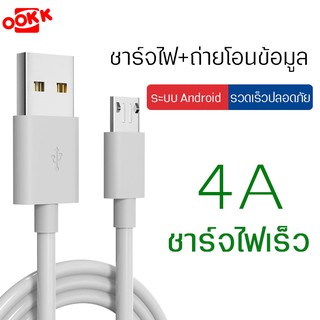 ไมโครชาร์จที่รวดเร็วสาย USB 2A ชาร์จพัดลมUSB สายชาร์จ Android micro USB