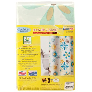 ผ้าม่านห้องน้ำ ม่านห้องน้ำ PEVA WSP SCP-1 C4058 180X180 ซม. ม่านห้องน้ำ ห้องน้ำ SHOWER CURTAIN WSP SCP-1 C4058 180X180CM