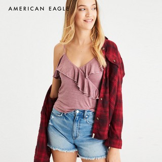 American Eagle Soft &amp; Sexy Ruffled Cami เสื้อ คามิ ผู้หญิง ผ้านิ่ม (WCL 036-3219-615)