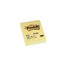 Post it 3M  กระดาษโน๊ตมีกาวในตัว ขนาดเล็ก 1.5x2นิ้ว รุ่น 653
