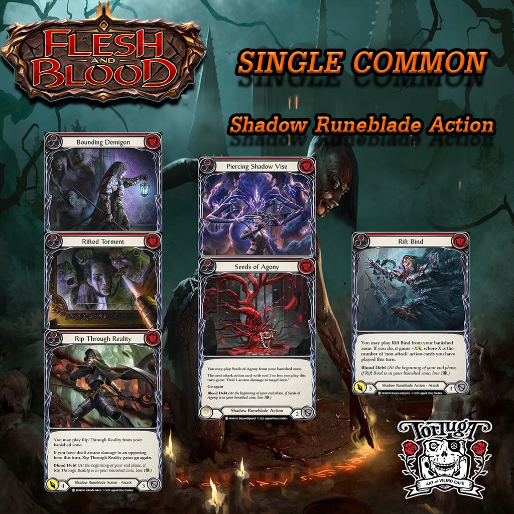 Shadow Runeblade Action | Common | Flesh and Blood TCG Single การ์ดสะสมที่ขาดไม่ได้