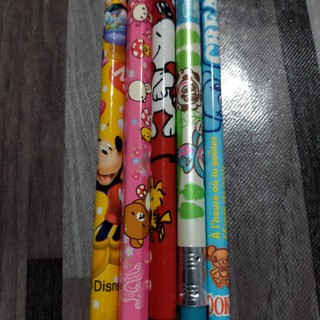 ดินสอไม้ rilakkuma snoopy มิกกี้เมาส์ มินนี่ เครื่องเขียน ดินสอญี่ปุ่น sanrio Pencil Micky mouse สนูปปี้ รีลัคคุมะ