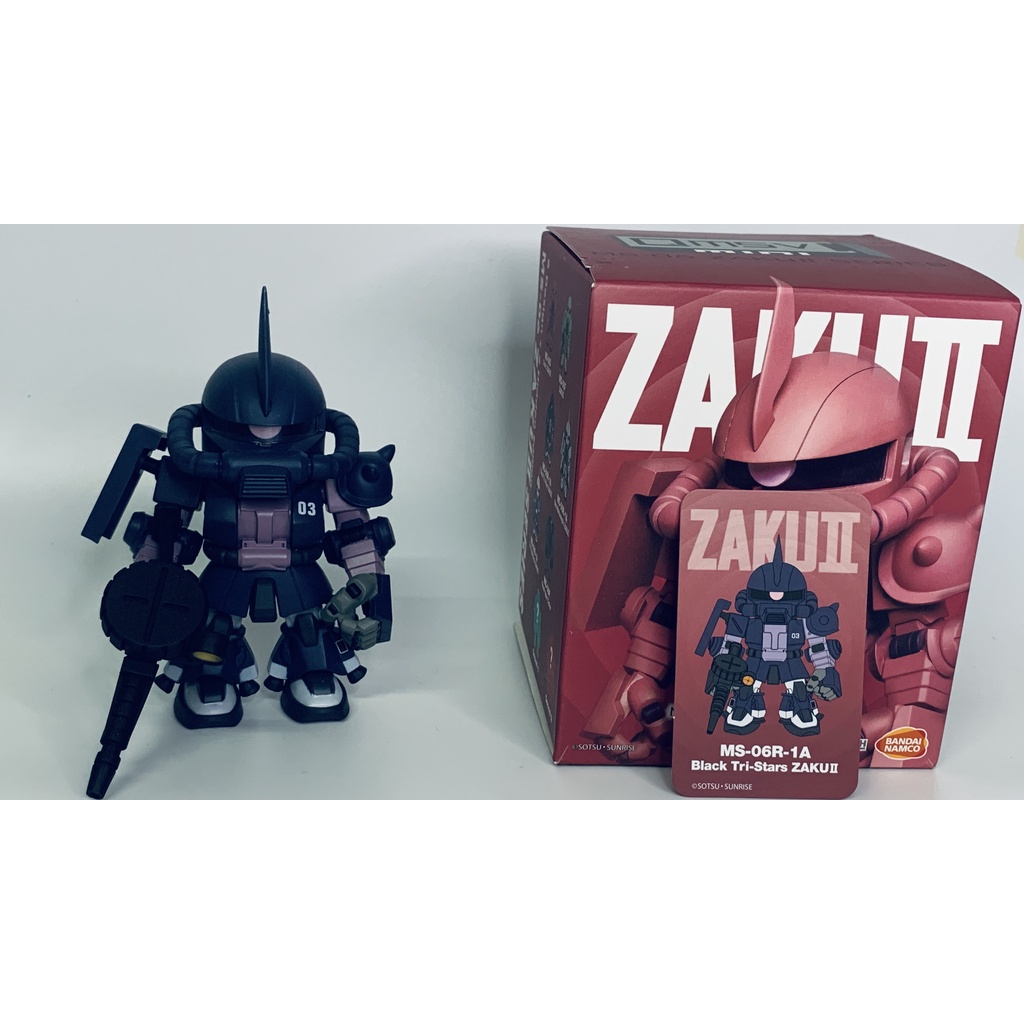 [สินค้า พร้อมส่ง!!] งานสะสม QMSV-MINI  MS-06 ZAKU II Series แบบแยกกล่อง (Black Tri-Star ZAKU II)