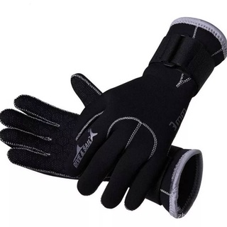 ถุงมือดำน้ำกันการแทก 3 MM ถุงมือสำหรับดำน้ำ Diving gloves Neoprene