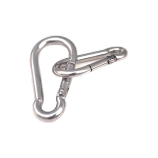 EOSM ตะขอเหล็ก 6 ซม. D-Shape Carabiner อุปกรณ์ตั้งแคมป์กระเป๋าเป้สะพายหลังหัวเข็มขัดขวดน้ำแขวนพวงกุญแจ