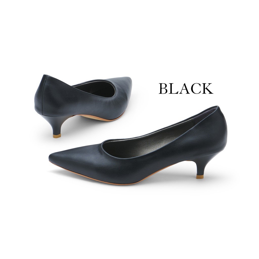 รองเท้าคัทชูสตรี Bekazii รุ่น Alissa Wedge ( ดำ ครีม น้ำเงิน ม่วง )