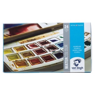 VANGOGH WATERCOLOUR CAKE PAN SET 24 COLOURS