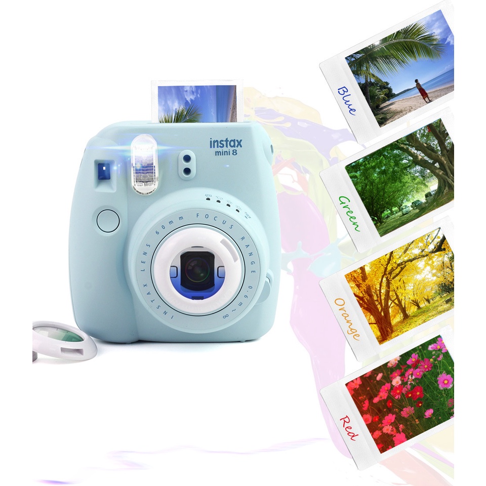 3 Sets Colored Filters Close Up Lens For Fujifilm Instax Mini 9 Mini 8