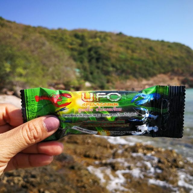 ⭐⭐⭐⭐⭐ สไปแคลเซียม UFO แร่ธาตุรวมชนิดแท่ง สำหรับกุ้งปู(1แพ็ค12ซอง)