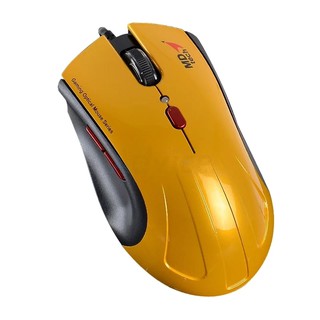 USB Optical Mouse MD-TECH (BC-818) Yellow/Black (By Shopee SuperIphone1234)