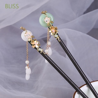 Bliss Hairpins Hairpins Hanfu กิ๊บไม้ประดับผมสไตล์วินเทจสําหรับผู้หญิง