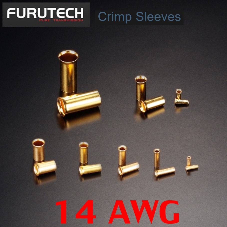 ของแท้ FURUTECH GS-21P(G) 14AWG Crimp Sleeves High Performance Crimp Sleeves audio grade made in japan / ร้าน All Cable
