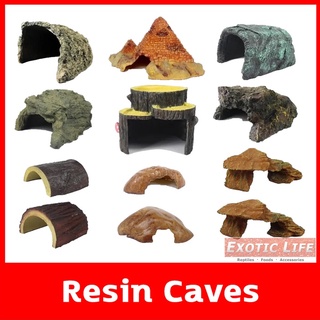 Resin Caves ถ้ำ ที่หลบซ่อน ที่อยู่อาศัยสำหรับสัตว์เล็ก และ สัตว์เลื้อยคลาน ช่วยลดอาการเครียดและตื่นกลัวของสัตว์