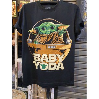 เสื้อยืดสีดำอินเทรนด์BT 156 Baby Yoda Grogu เสื้อยืด สีดำ BT Black Timber T-Shirt ผ้าคอตตอน สกรีนลายแน่น S M L XL XXLS M