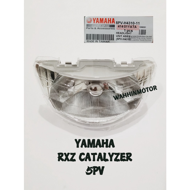 YAMAHA RXZ CATALYZER 5PV HLY YAMAHA HEAD LAMPU DEPAN 5PV-H4310-09 5PV-H4310-00