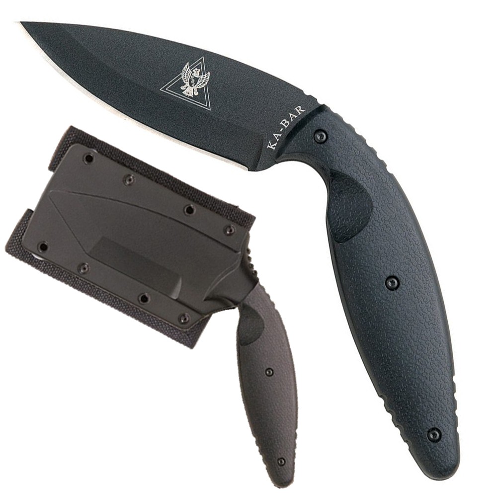 Ka-Bar 1482 Large TDI Law Enforcement Knife มีดพกป้องกันตัว Molle Straps Straight Edge เดินป่า Campi