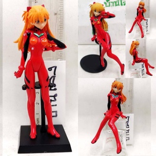 (แท้/มือ2/อะไหล่) Kaiyodo x Kadokawa Monthly Young Ace 2013.4 issue EVANGELION Asuka Langrey plug suits ver​ Mini Figure