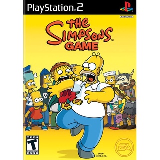 แผ่นเกมส์ps2 The Simpsons Game PS2 แผ่นไรท์ เกมเพทู เกมps2