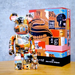 BE@RBRICK 400%+100% ANDY WARHOL x JEAN-MICHEL BASQUIAT # 2 [New]