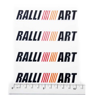 สติกเกอร์ติดก้านแม็ก RALLI ART 1 ชุด ติดได้ 4 ล้อ