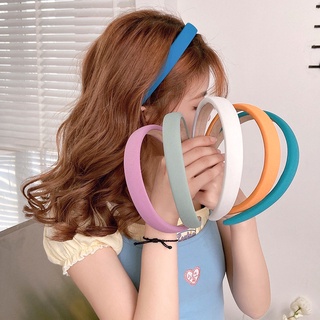 Headband  New Candy Color Sponge Headband Womens Simple and Versatile Fashion Hair Accessories