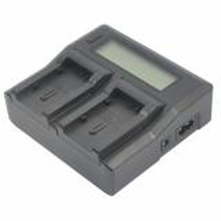 BP808 Quick LCD-Display Dual Mains Battery Charger for Canon