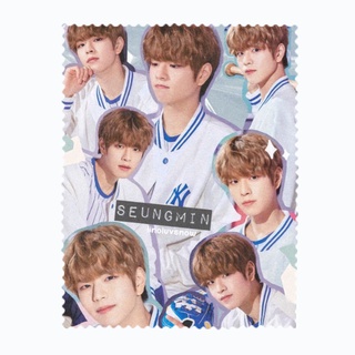 ผ้าเช็ดแว่นตา ผ้าเช็ดแว่น ผ้าเช็ดเลนส์ ผ้าเช็ดจอ นักร้องเกาหลี K-pop ซึงมิน Seungmin สเตรย์คิดส์ Stray Kids