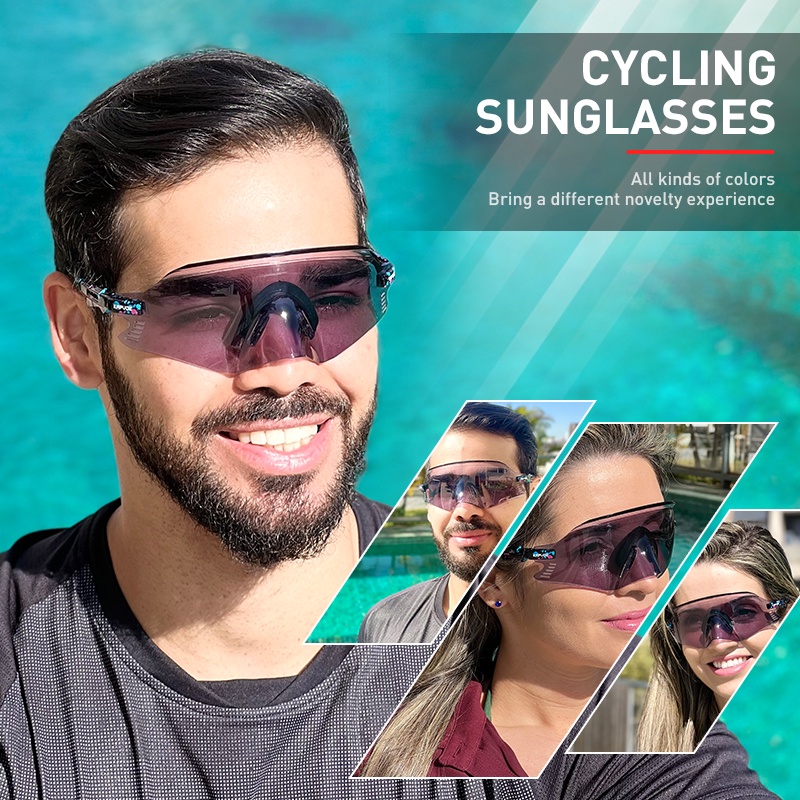 Photochromic New Cycling Sunglasses Uv400 Men Cycling Glasses Mtb