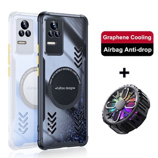 เคสระบายความร้อน ระบายอากาศ พร้อมพัดลมระบายความร้อน สําหรับ Xiaomi Poco F4 GT Redmi K50 Pro K50Pro Poco F3 F3 GT