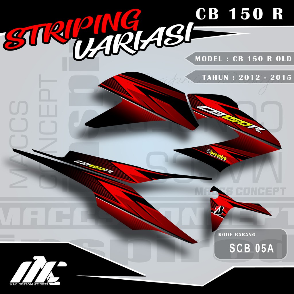 FIRST CB 150R VARIATION STRIPING - CB 150R OLD - SCB 05
