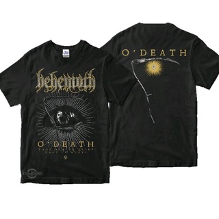 เสื้อยืดพรีเมี่ยม พิมพ์ลาย Behemoth ODEATH Behemoth สีดํา สไตล์โกธิค สําหรับผู้หญิง