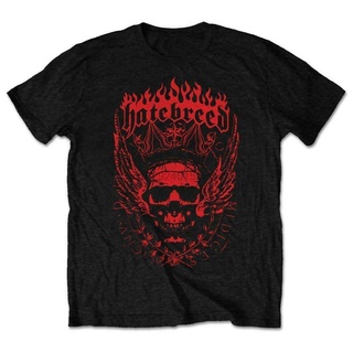 เสื้อยืดผ้าฝ้ายพิมพ์ลายขายดี เสื้อยืดคอกลม ผ้าฝ้าย พิมพ์ลายมงกุฎ Hatebreed สําหรับผู้ชาย