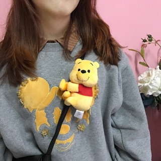 พวงกุญแจหมีพูห์ pooh stitch ใส่เหรียญได้ ที่ติดกระเป๋า