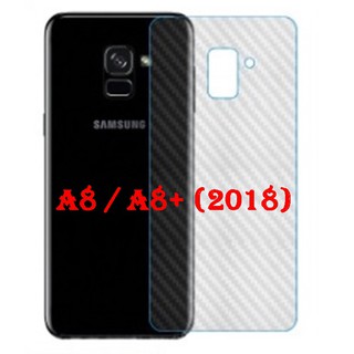 ฟิล์มกันรอยหลังเครื่อง ลายเคฟล่า 3D รุ่น Samsung Galaxy A8  A8+