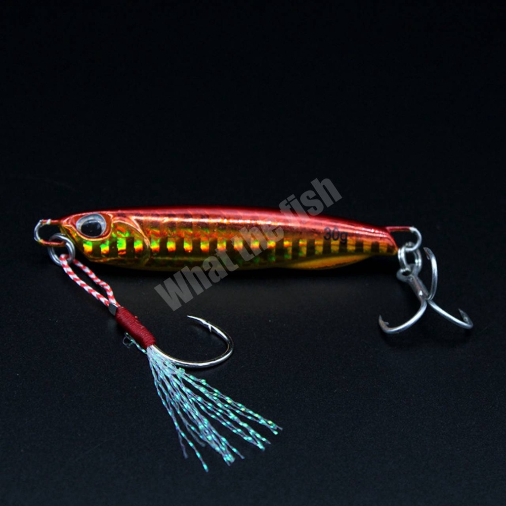 เหยื่อไมโครจิ๊ก10g-30g 1ชิ้น (พร้อมตัวเบ็ด + เบ็ดสามทาง)ไมโครจิ๊ก เหยื่อไมโครจิ๊ก Micro jig เหยื่อจิ๊ก เหยื่อตกปลาทะเลR8 - รูปที่ 4