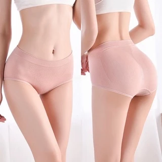ร้านHappybra_shop official store พร้อมส่ง!!กางเกงในผู้หญิง เนื้อผ้าทอรังผึ้ง3Dทรงกระชับสัดส่วนเก็บหน้าท้องสบายตัวมี4สี
